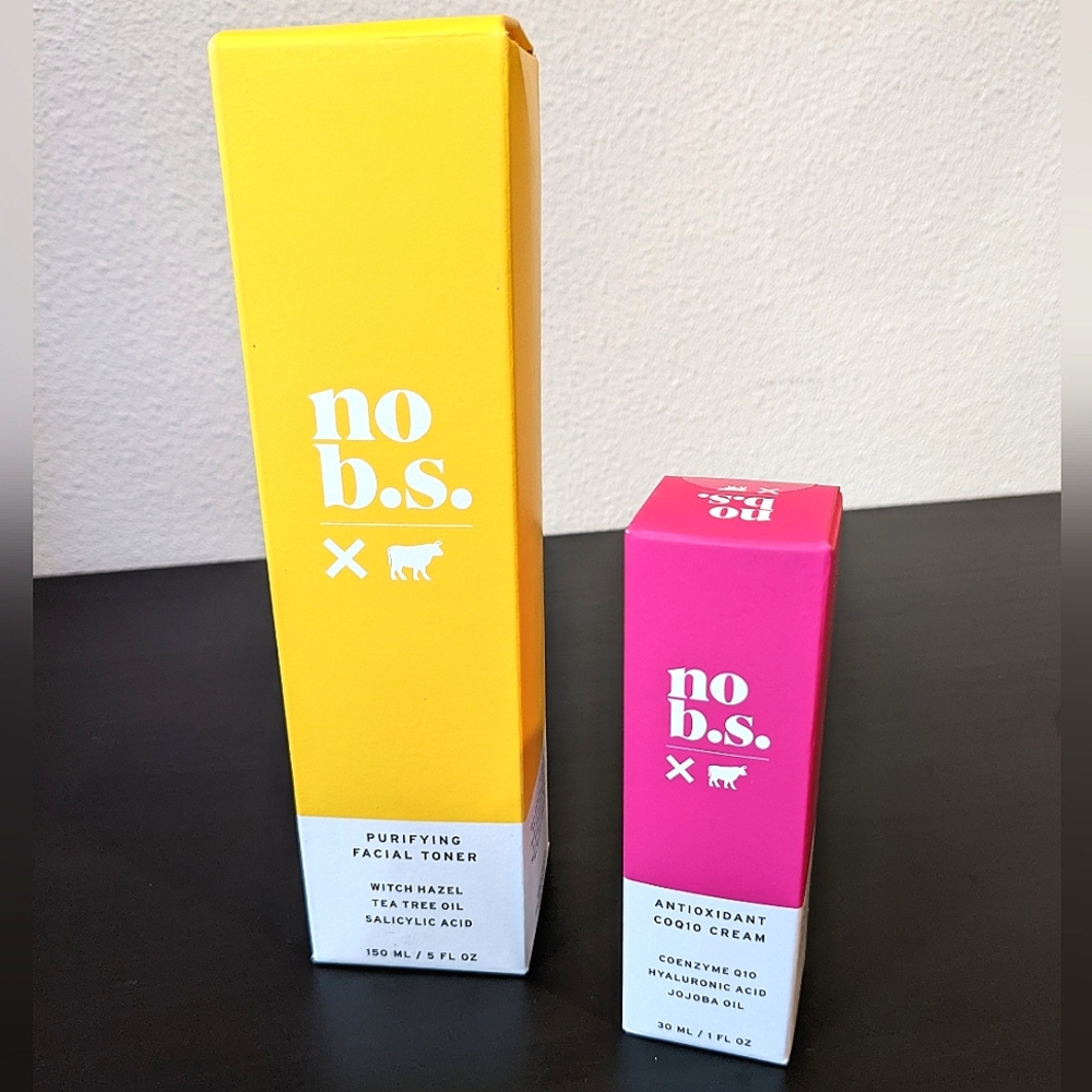 No B.S. SkinCare BUNDLE: Toner and CoQ10 Cream